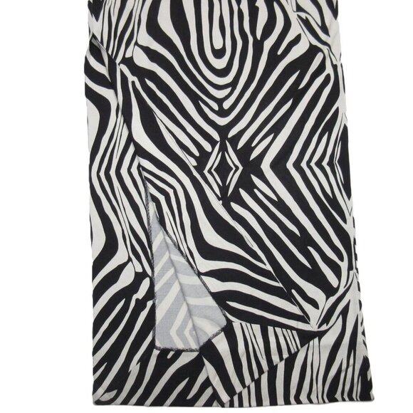 NWT Diane Von Furstenberg DVF Mazel in Zebra Black Silk Jersey Maxi Dress 0 - Picture 7 of 9